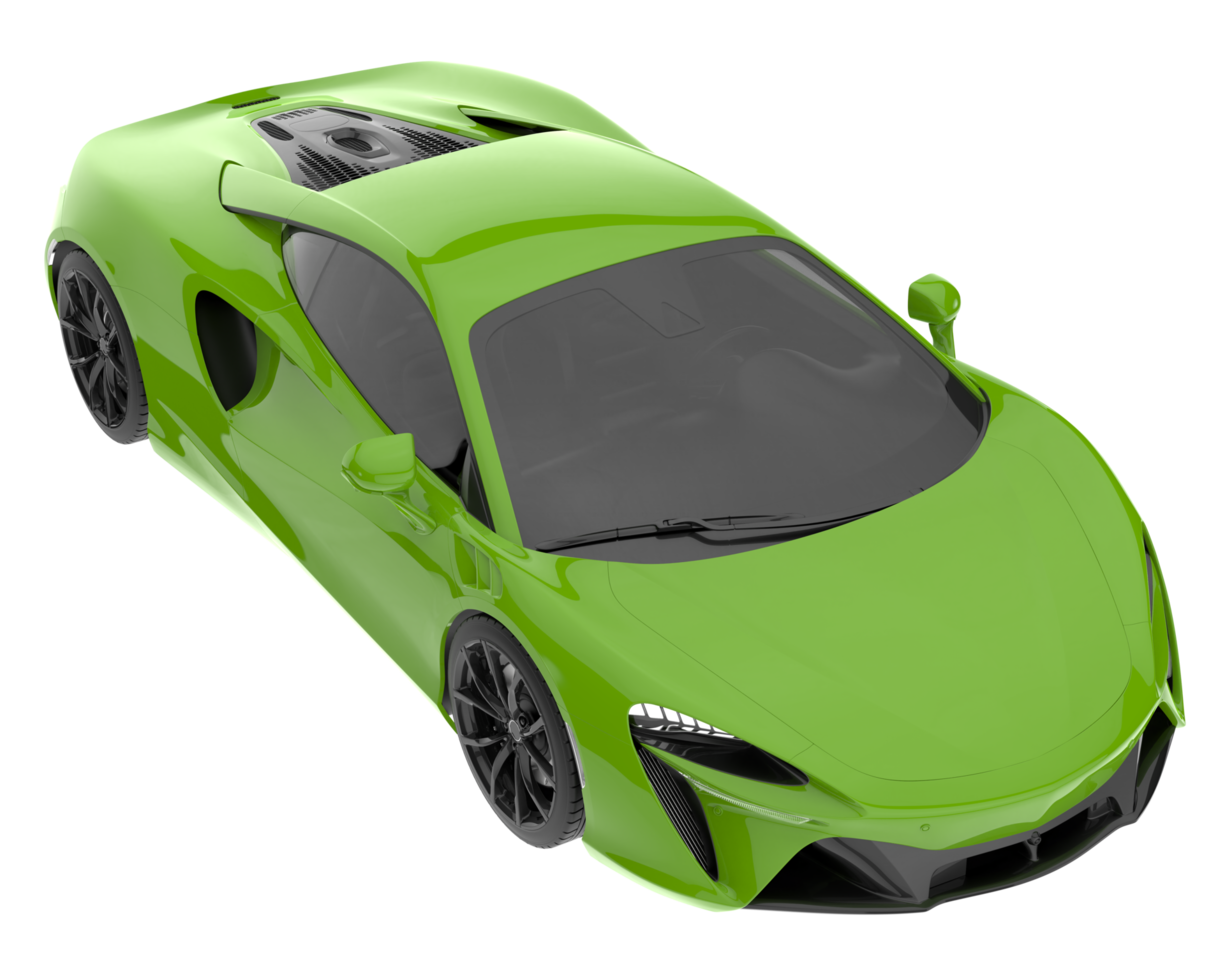 Sport car isolated on transparent background. 3d rendering - illustration png