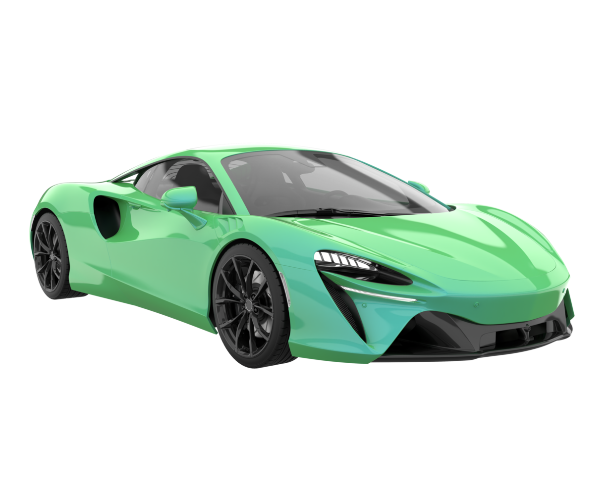 Sport car isolated on transparent background. 3d rendering - illustration png