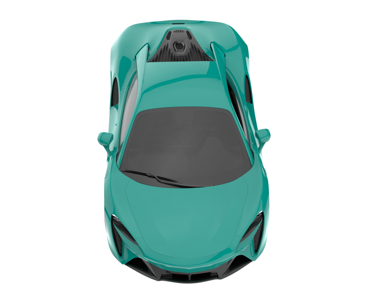 Sport car isolated on transparent background. 3d rendering - illustration png