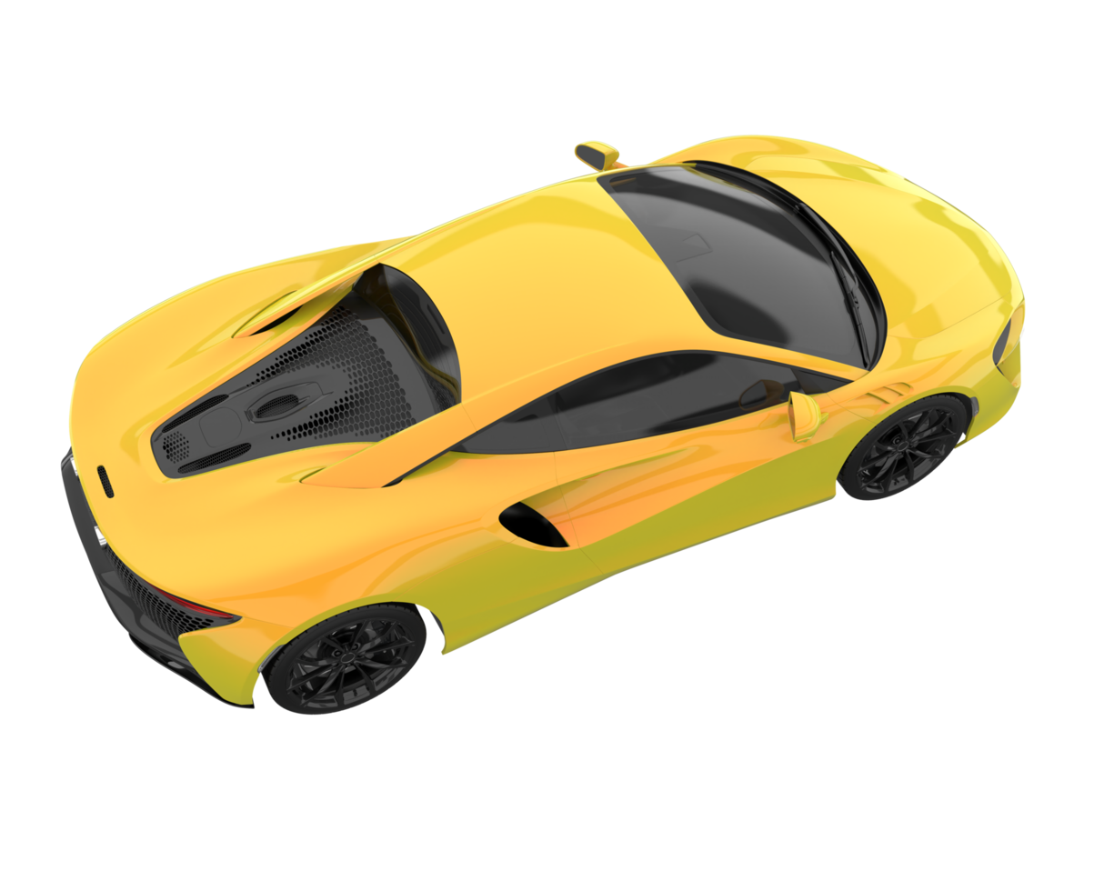 Sport car isolated on transparent background. 3d rendering - illustration png