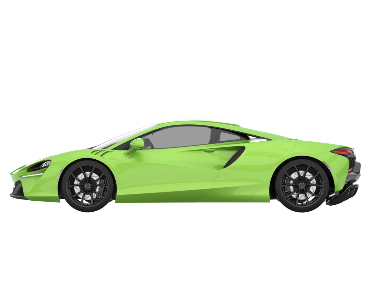 Sport car isolated on transparent background. 3d rendering - illustration png