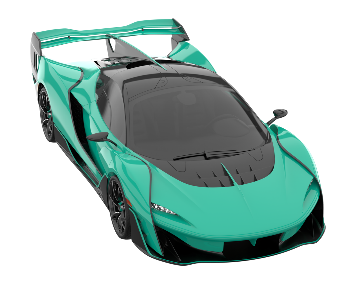 voiture de sport isolée sur fond transparent. rendu 3d - illustration png