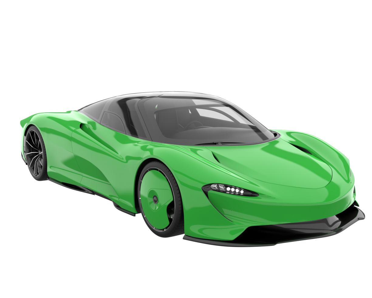 Sport car isolated on transparent background. 3d rendering - illustration png