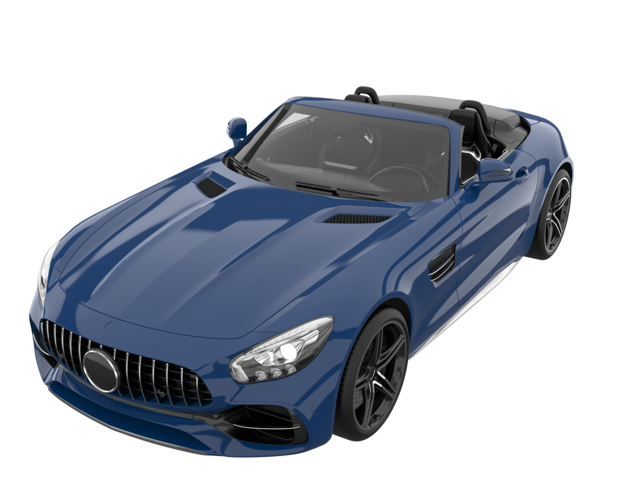 Sport car isolated on transparent background. 3d rendering - illustration png