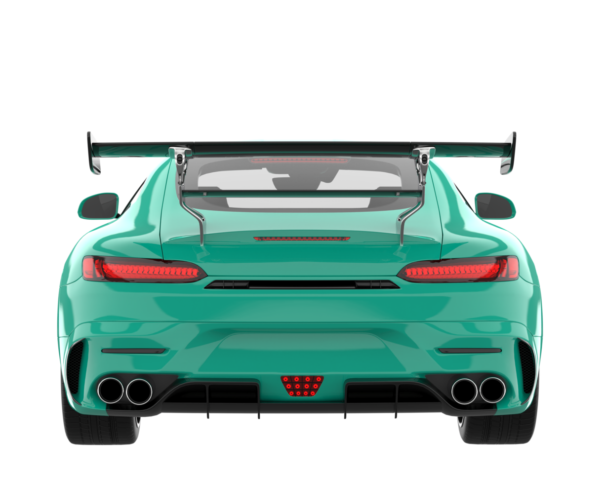 Sport car isolated on transparent background. 3d rendering - illustration png