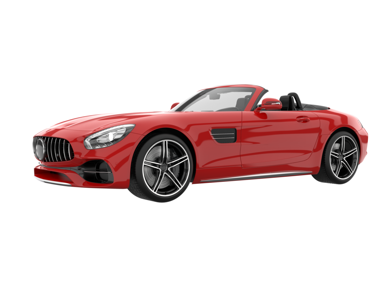 Sport car isolated on transparent background. 3d rendering - illustration png