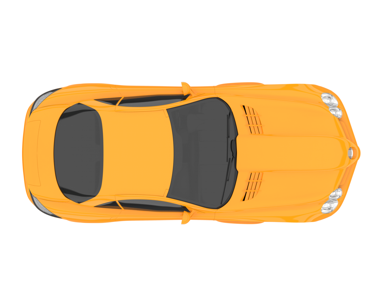 Sport car isolated on transparent background. 3d rendering - illustration png