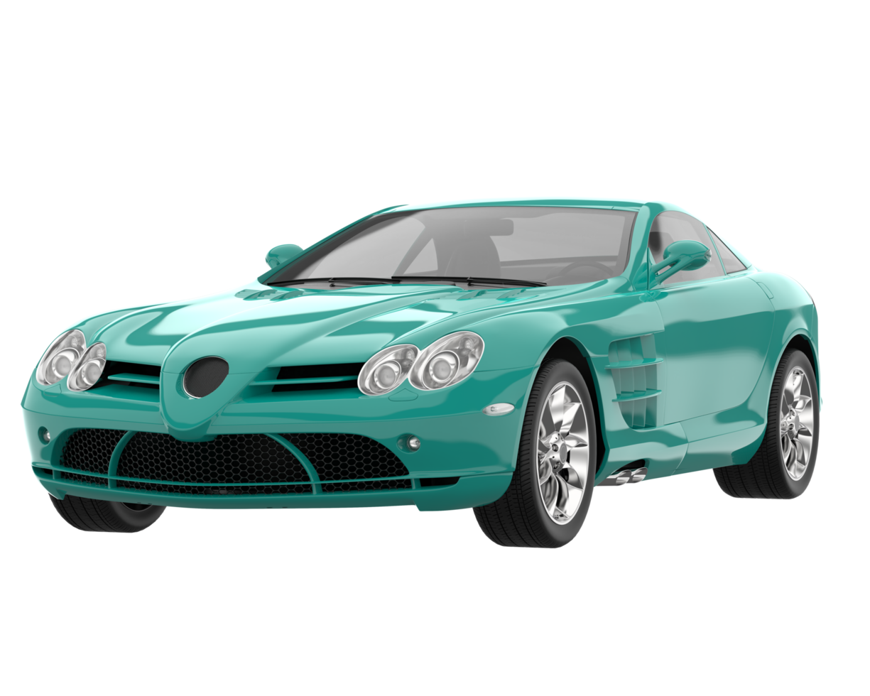Sport car isolated on transparent background. 3d rendering - illustration png