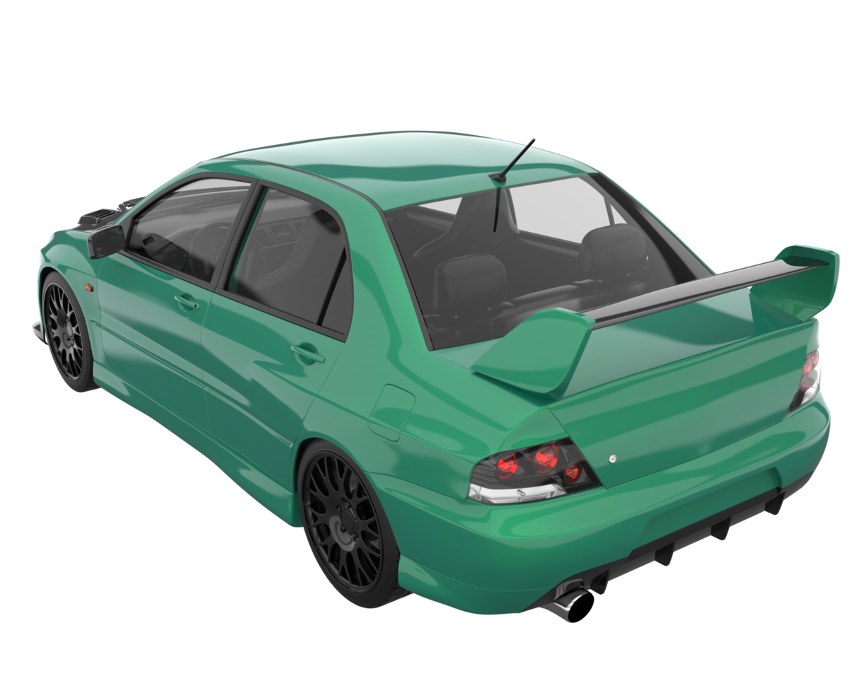 Sport car isolated on transparent background. 3d rendering - illustration png