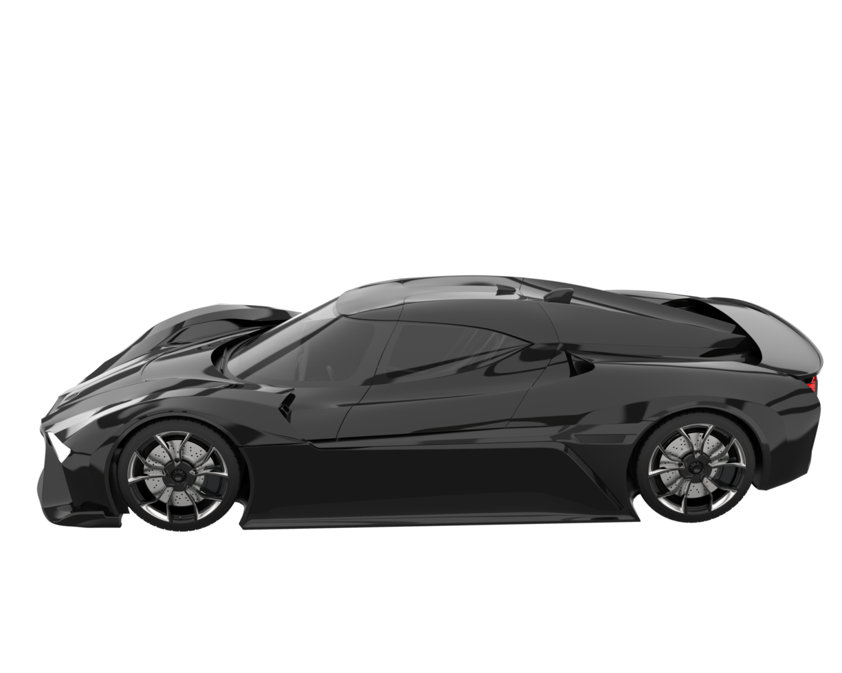 Sport car isolated on transparent background. 3d rendering - illustration png