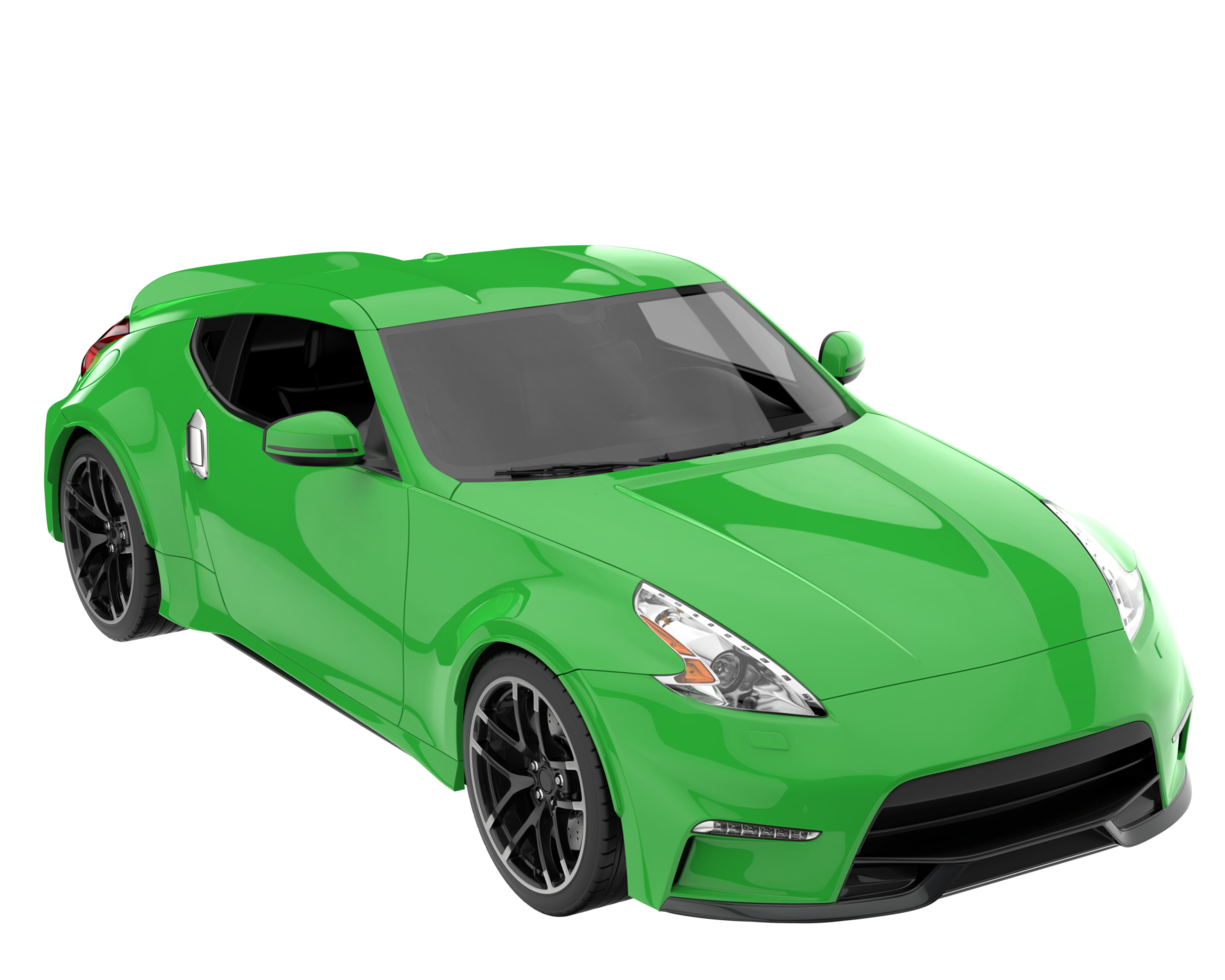 Sport car isolated on transparent background. 3d rendering - illustration png