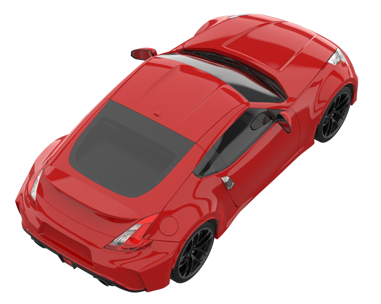Sport car isolated on transparent background. 3d rendering - illustration png
