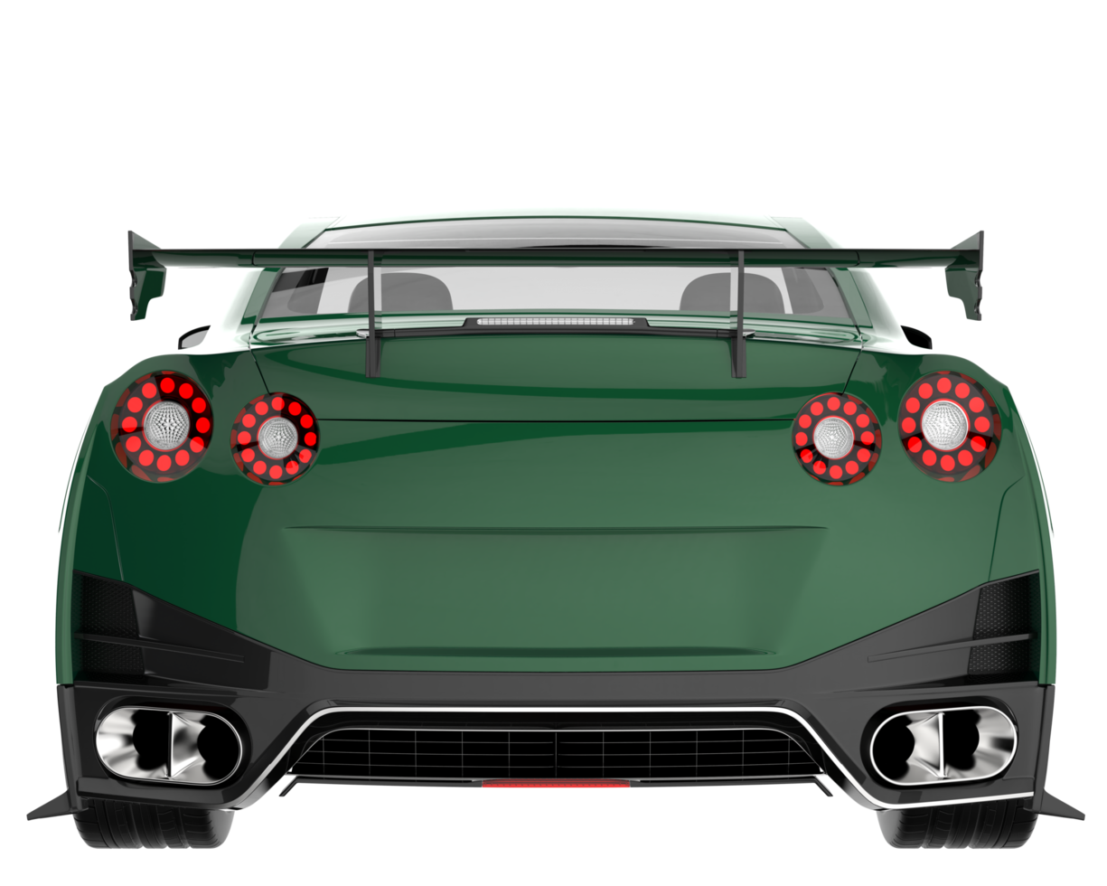 voiture de sport isolée sur fond transparent. rendu 3d - illustration png