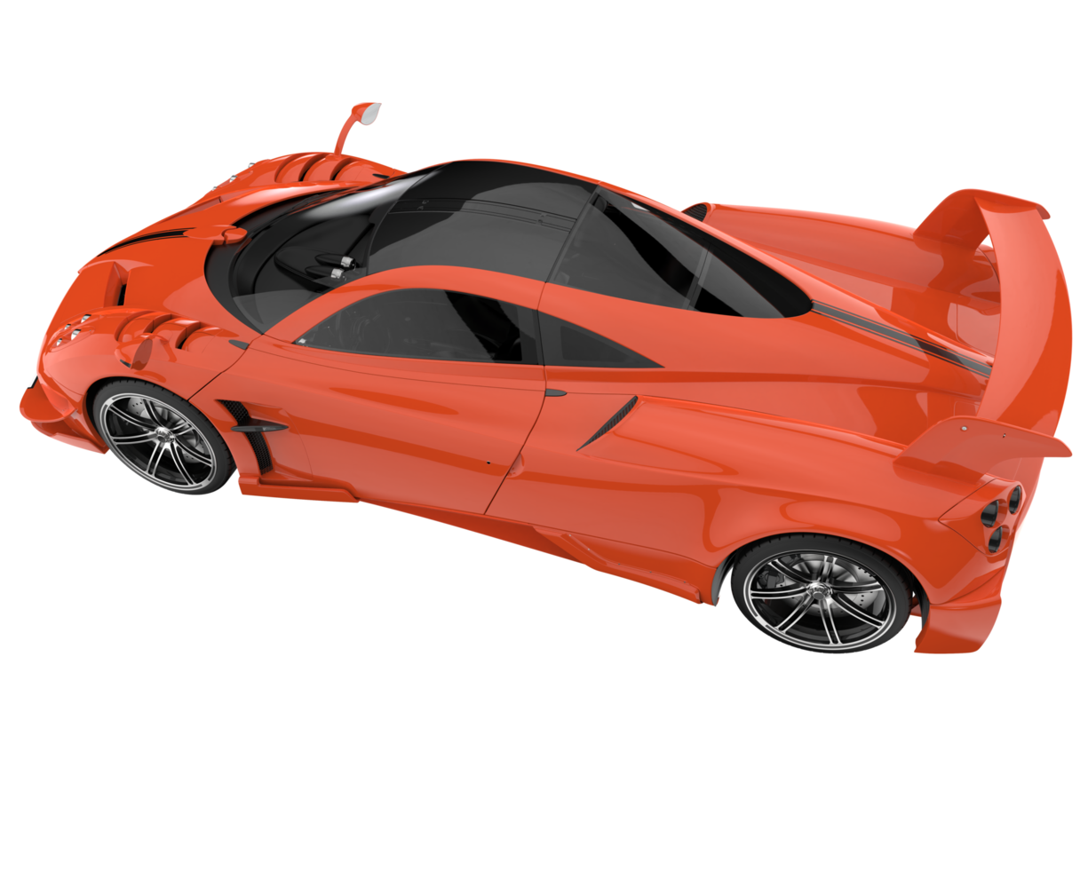 Sport car isolated on transparent background. 3d rendering - illustration png