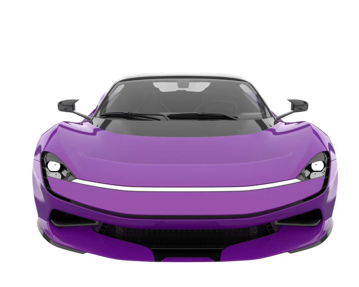 Sport car isolated on transparent background. 3d rendering - illustration png