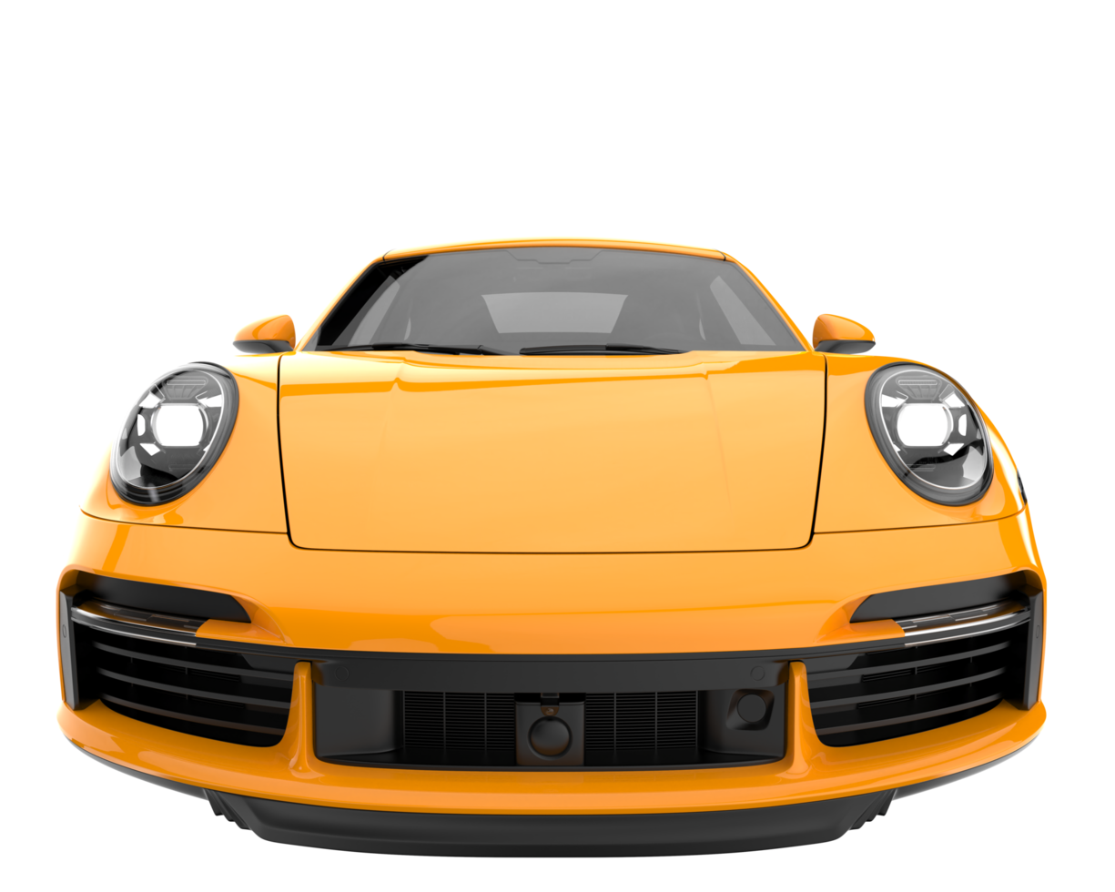 Sport car isolated on transparent background. 3d rendering - illustration png