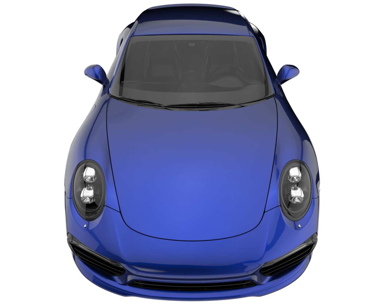 Sport car isolated on transparent background. 3d rendering - illustration png