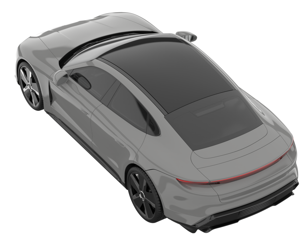 voiture de sport isolée sur fond transparent. rendu 3d - illustration png