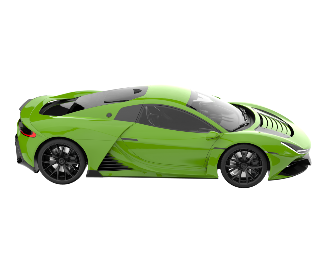 Sport car isolated on transparent background. 3d rendering - illustration png