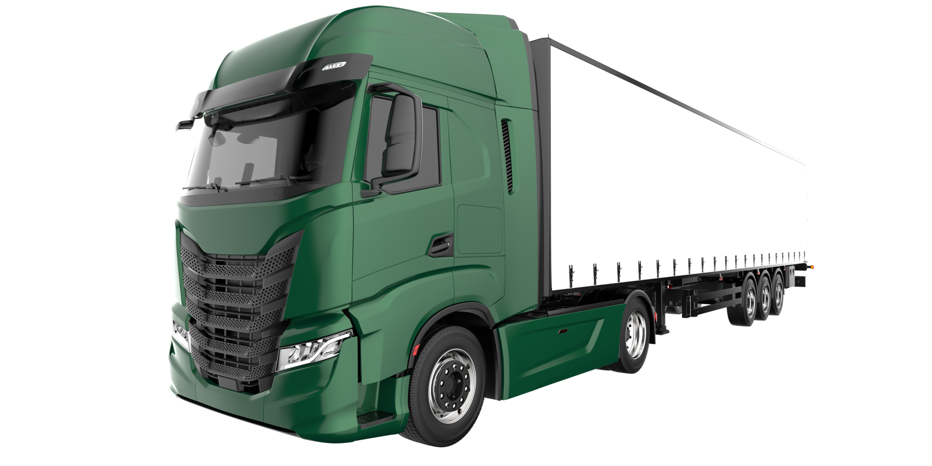 Truck isolated on transparent background. 3d rendering - illustration png