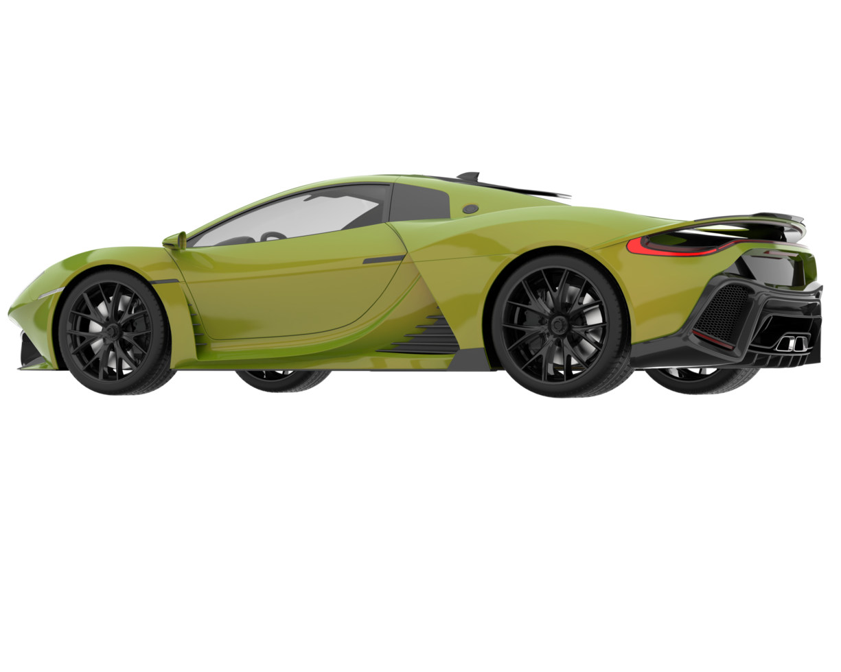 Sport car isolated on transparent background. 3d rendering - illustration png