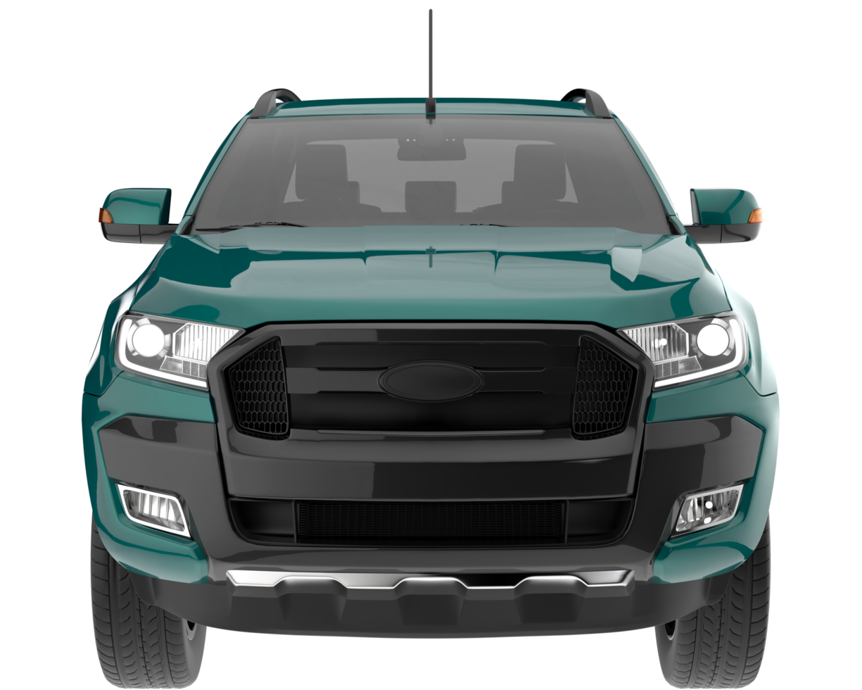 Pickup truck isolated on background. 3d rendering - illustration png