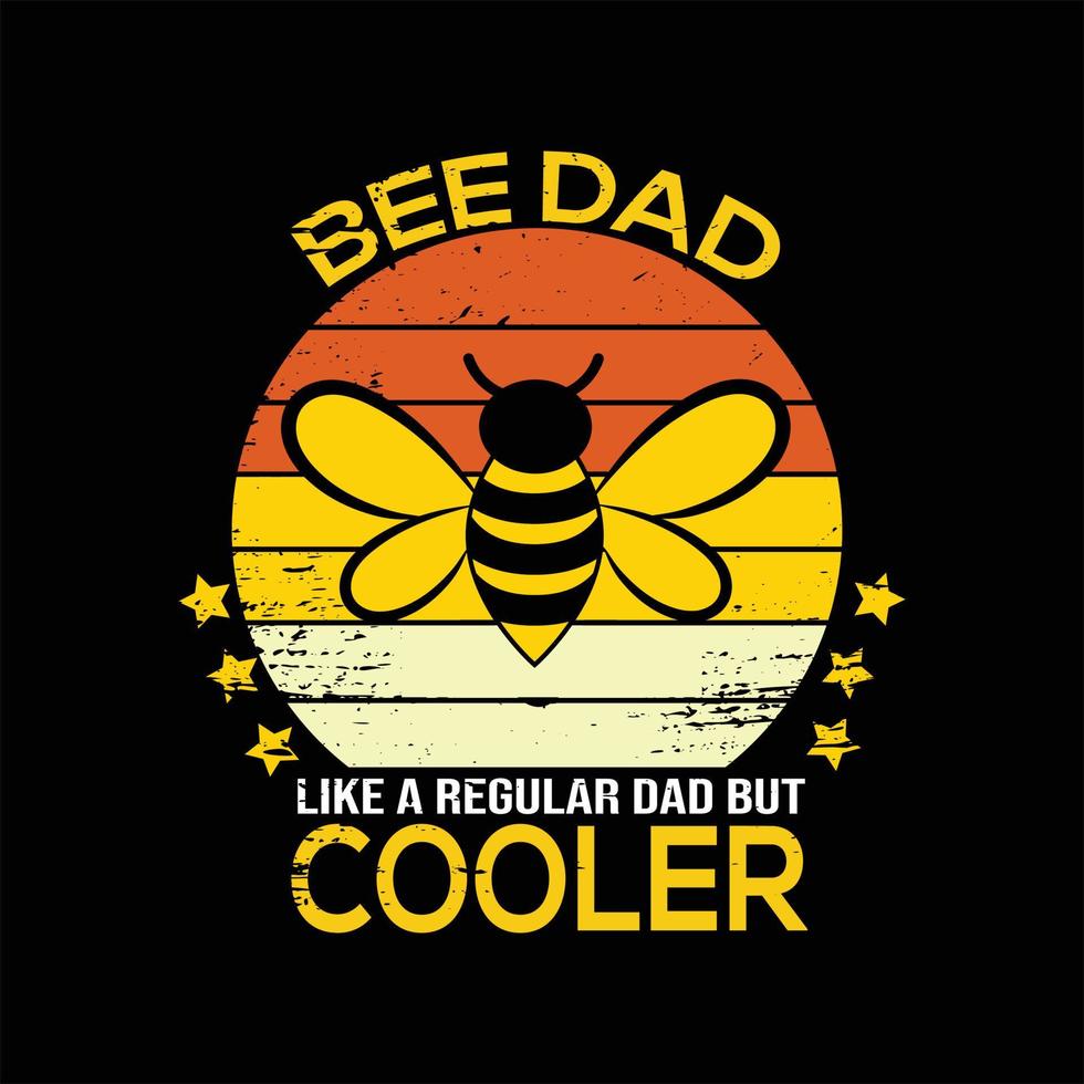 Bee T-shirt Design vector