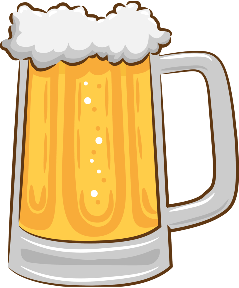 Beer mug png graphic clipart design