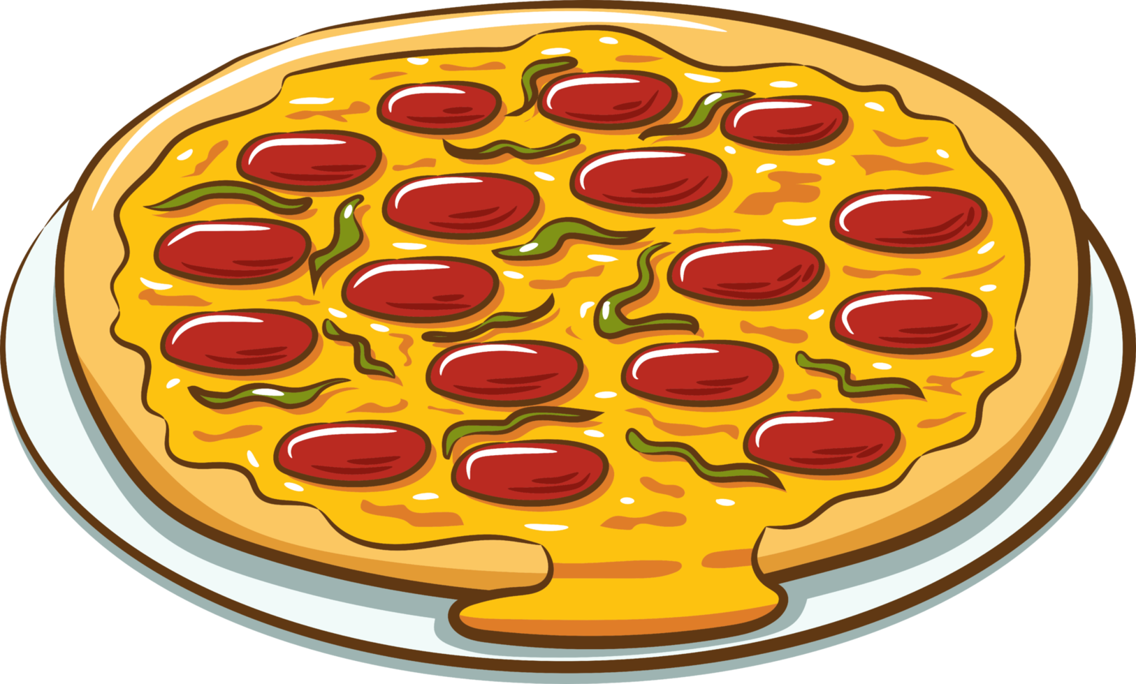 Pizza png graphic clipart design