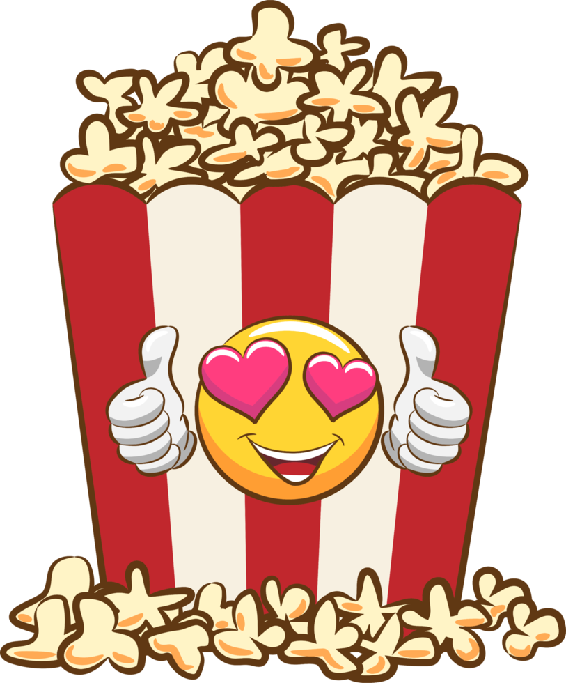Popcorn png graphic clipart design