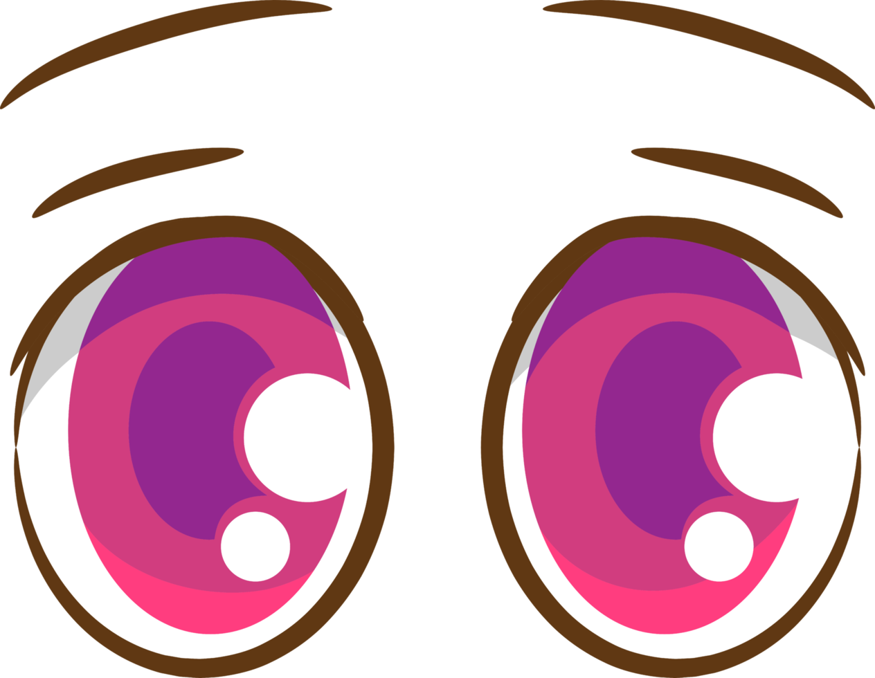 Cartoon eyes png graphic clipart design