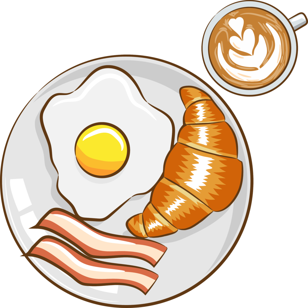 breakfast png graphic clipart design
