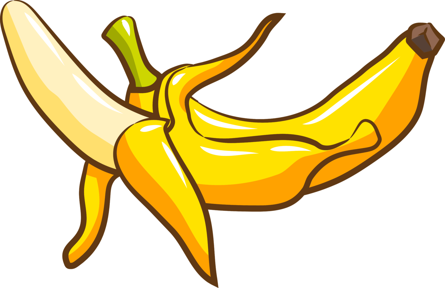 Bananen-PNG-Grafik-Clipart-Design png