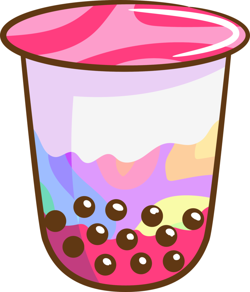 bubble tea png graphic clipart design