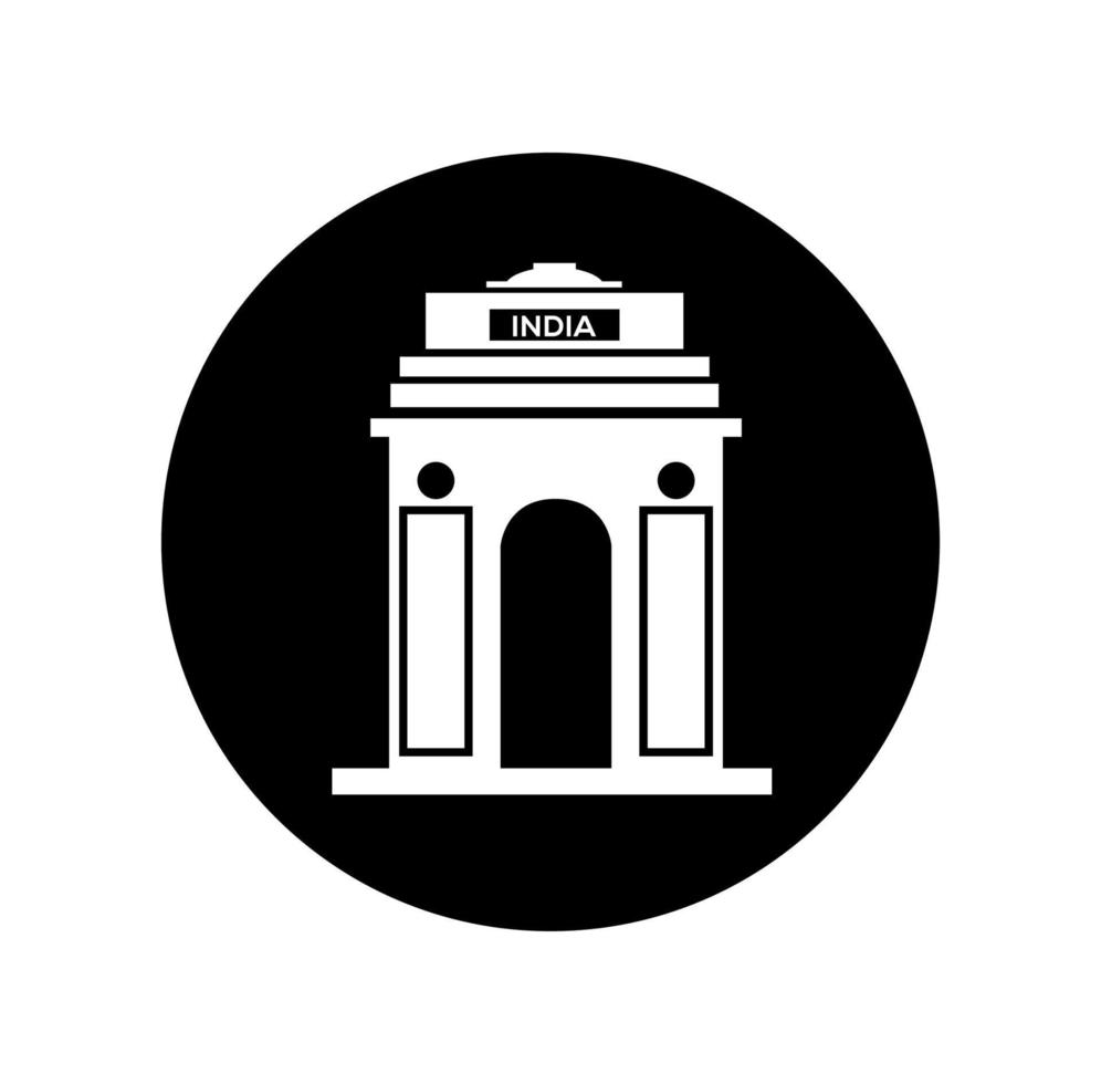 India Gate vector icon. India gate graphic symbol.