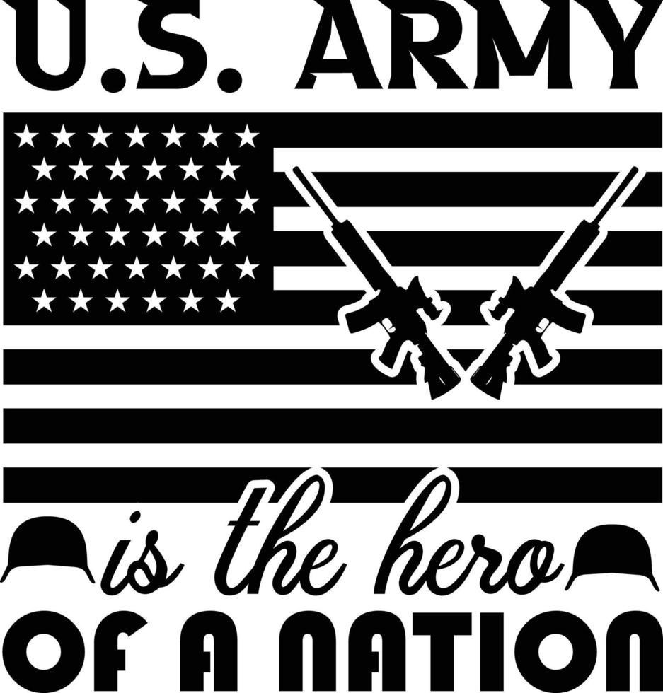 Estados Unidos Ejército camiseta diseño vector