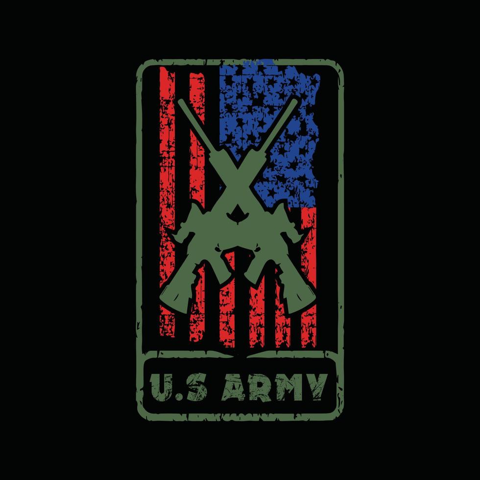 USA  Army T-shirt Design vector