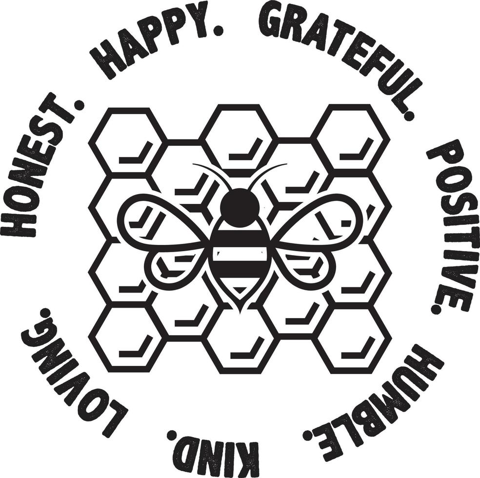 Bee T-shirt Design vector