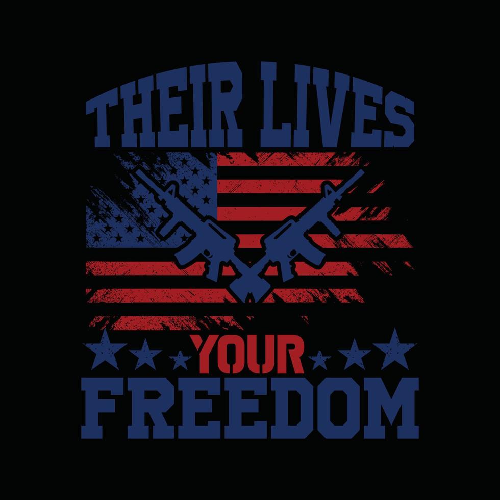 USA  Army T-shirt Design vector