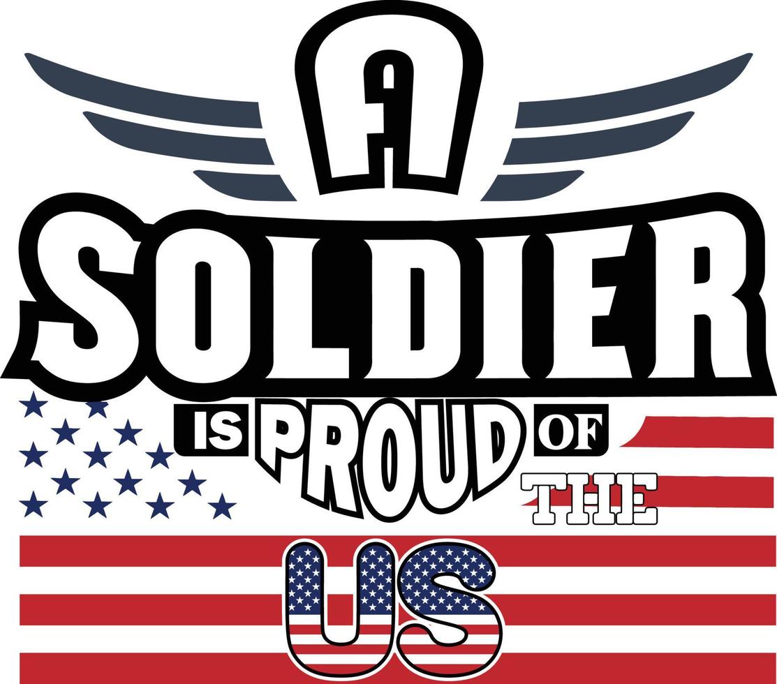 USA  Army T-shirt Design vector
