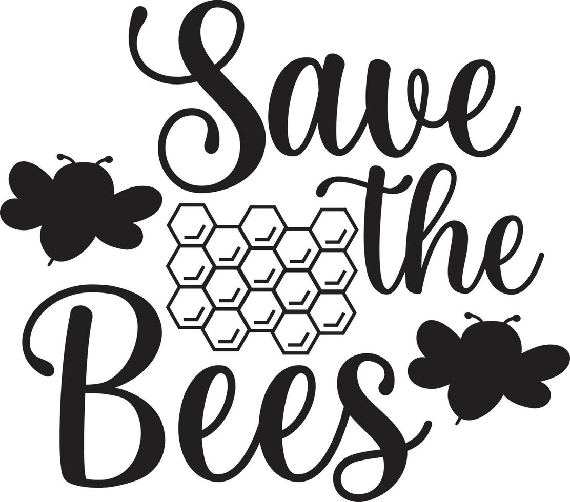 Bee T-shirt Design vector
