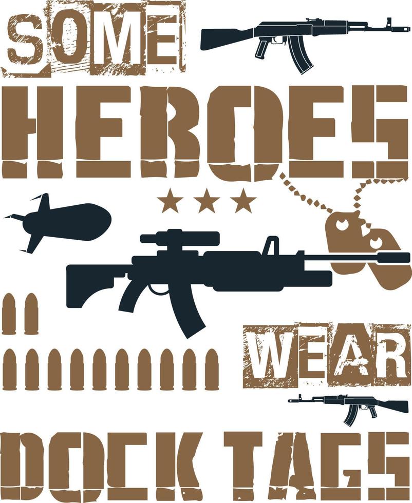 USA  Army T-shirt Design vector