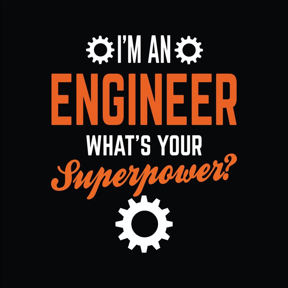 Mechanical Engineer T-shirt Design vector