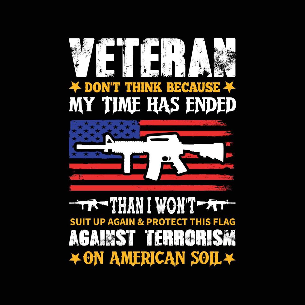 USA  Army T-shirt Design vector