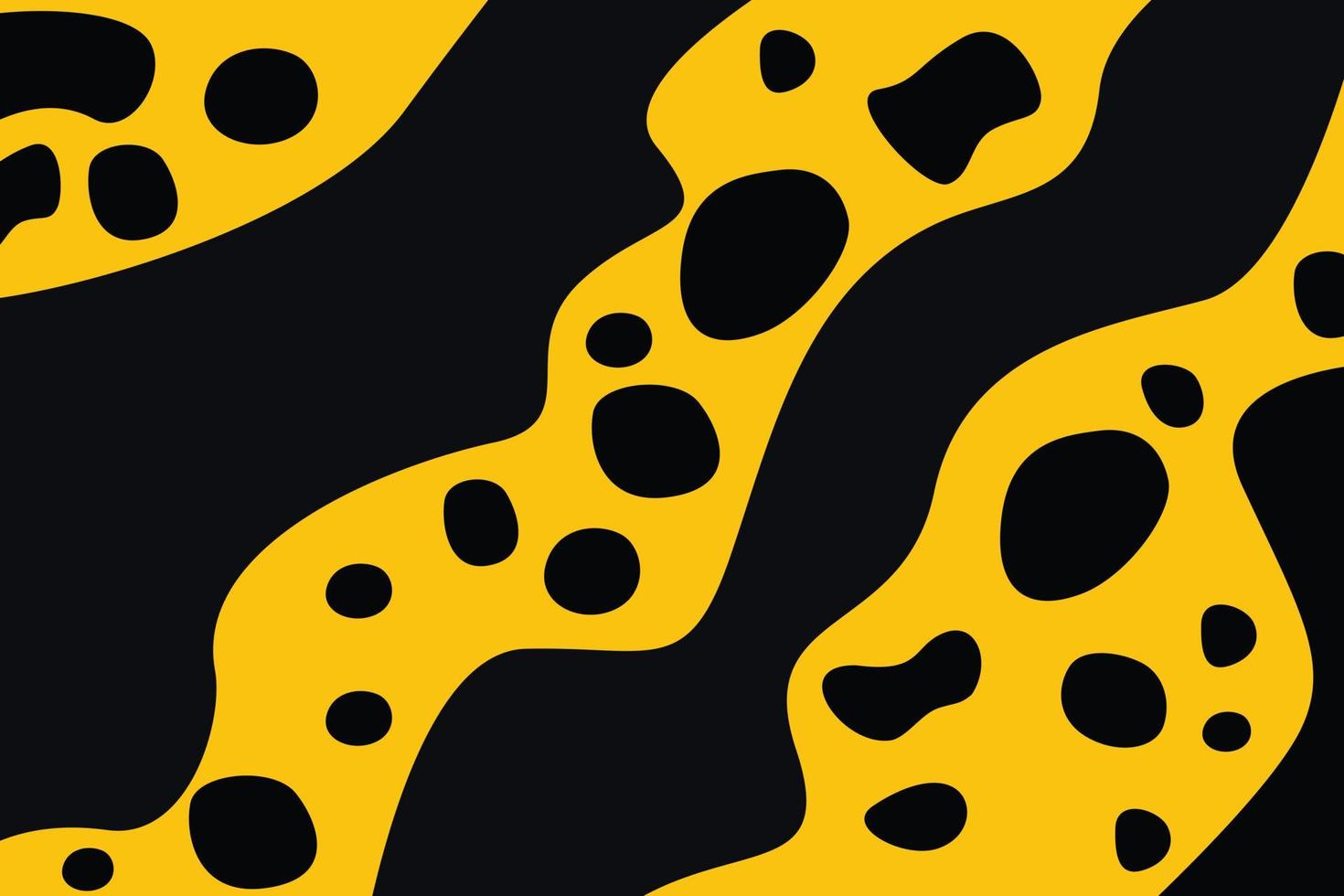 Abstract yellow and black pattern background vector