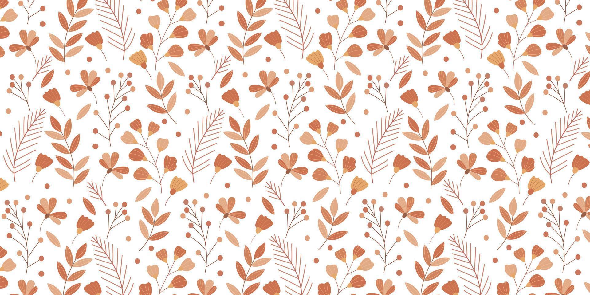 Beautiful abstract leaf and floral pattern for wallpaper and background vector