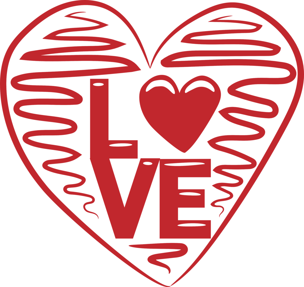 Heart png graphic clipart design
