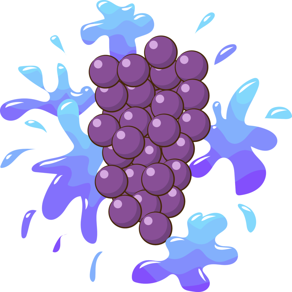 Grape png graphic clipart design