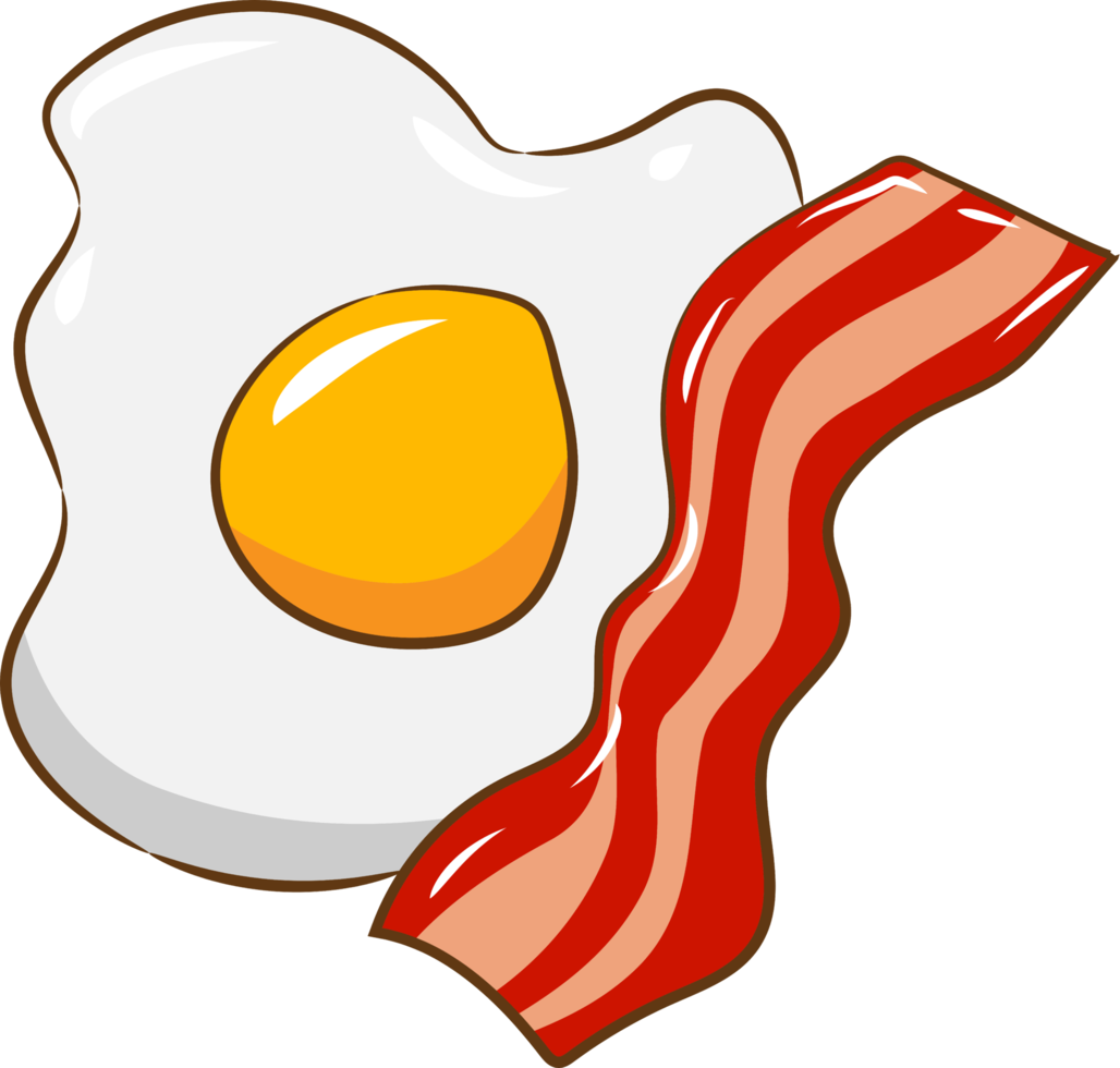 ägg bacon png grafisk ClipArt design