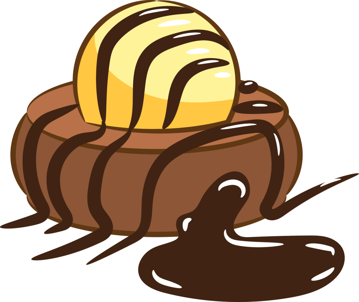 chocolate lava cake png graphic clipart design